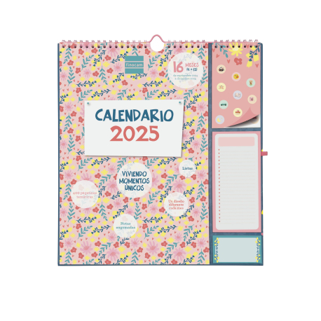 Calendario de Pared Plus 16 Meses 2024 2025