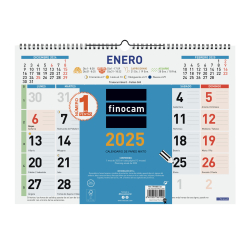 Calendario Color de Pared Mixto 2025