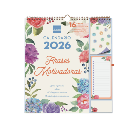 Calendario de Pared Plus 16 Meses 2025 2026